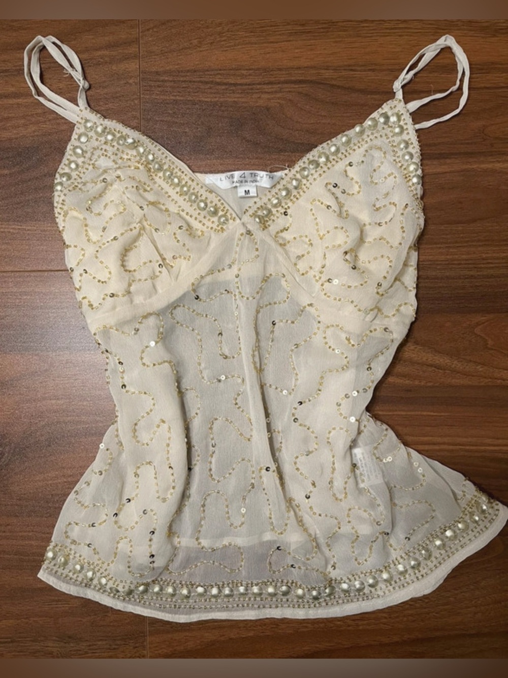 Live 4 Truth Beaded Y2K Inspired Babydoll Cami